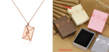 Envelope Love Letter Pendant Necklace