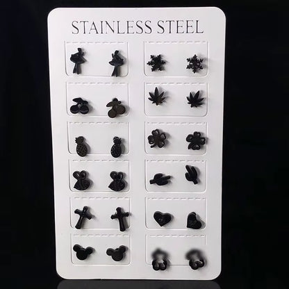 Fashion Statement Earrings 2020 Geometric round Earrings for Women Stainless Steel Earrings Stud Earrings Modern Female Jewelry