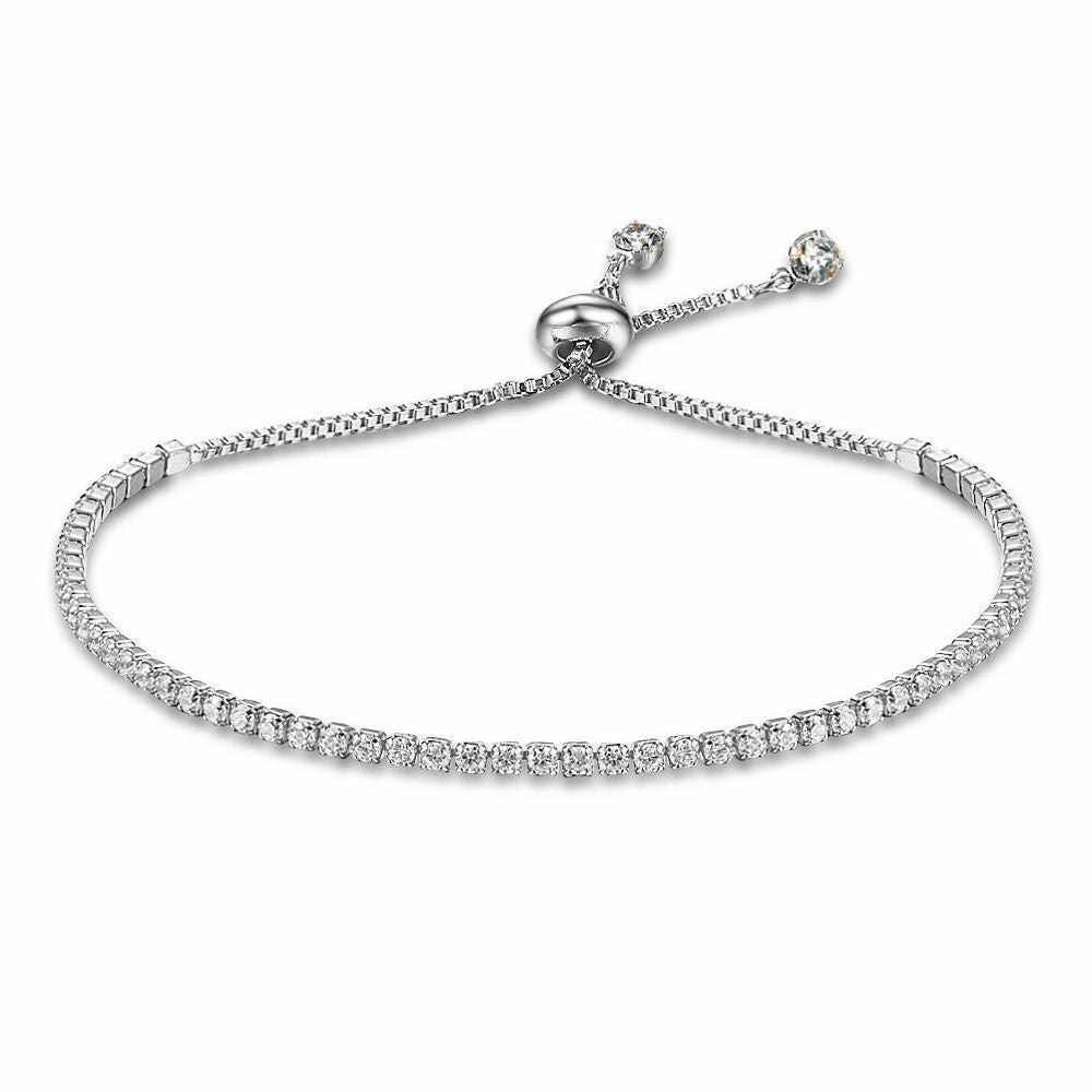 Micro-Inlaid Zircon Crystal Bracelet