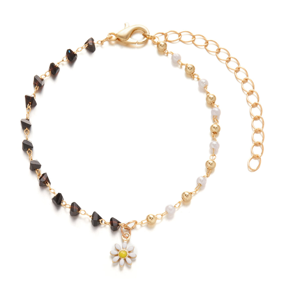 Pearl & Crystal Bead Bracelet