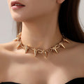 Punk Stud Pendant Necklace