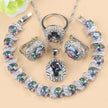 Mixed Gemstone Jewelry Set - 4-Piece Collection