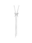 1Pc Geometric Charm Y Lariat Necklace, Stainless Steel Jewelry