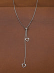 1Pc Geometric Charm Y Lariat Necklace, Stainless Steel Jewelry