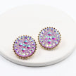 Rhinestone Iridescence Flash Exaggerated Earrings for Women Wedding Party Club Sexy Fashion Jewelry Accessories Brincos