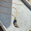 Rose Gold Zircon Jewelry Set - Necklace, Ring & Earrings