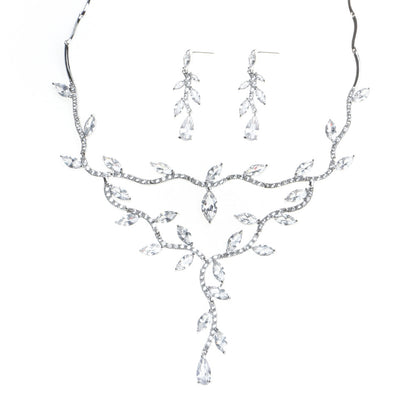 Zircon Necklace Bride Set in Europe and America
