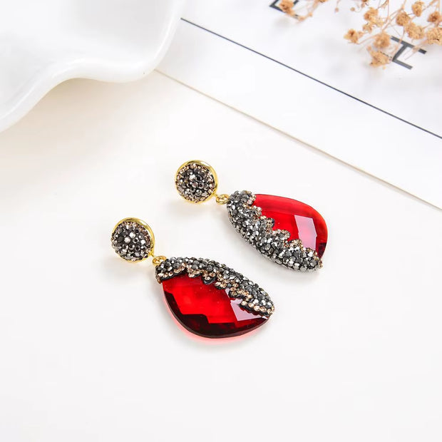 11 Style Luxury Geometric Drop Earrings for Women Girls 2020 Charm Rhinestone Dangle Earring Ladies Wedding Jewelry Gifts