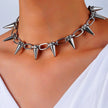 Punk Stud Pendant Necklace