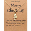 Promotion Christmas Santa Crutch Boots Christmas Tree Reindeer Snowflake Necklace Christmas Card Necklace Gift for Women