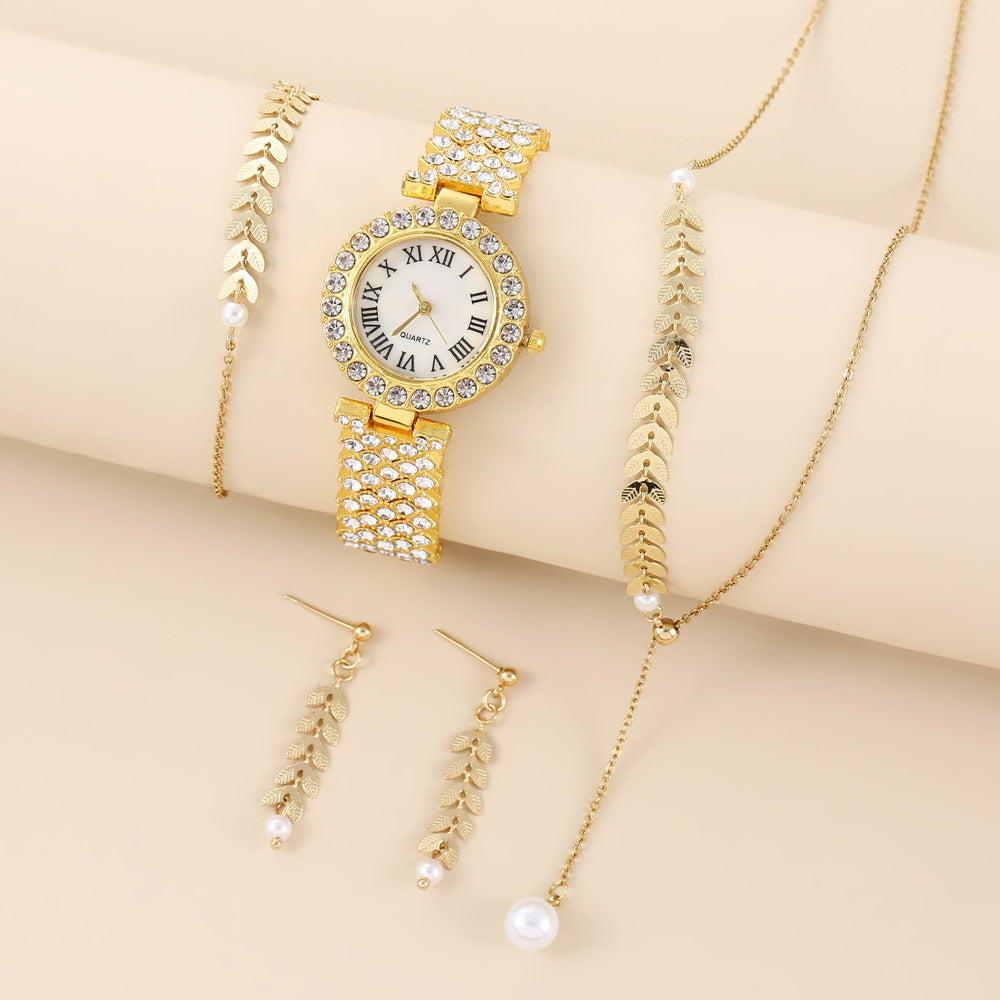 Diamond Women Watches Luxury Fashion Rhinestone Quartz Bracelet Wrist Watch for Women