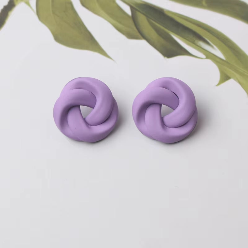 Colorful Metal Dangle Earrings for Women Personality Fashion Drop Earrings Flower Heart Pendants Earrings Pendientes Mujer