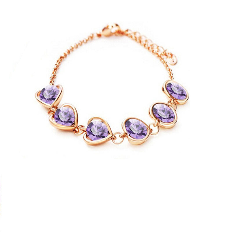 Crystal Heart Bracelet