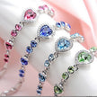 Ocean Heart Crystal Constellation Bracelet