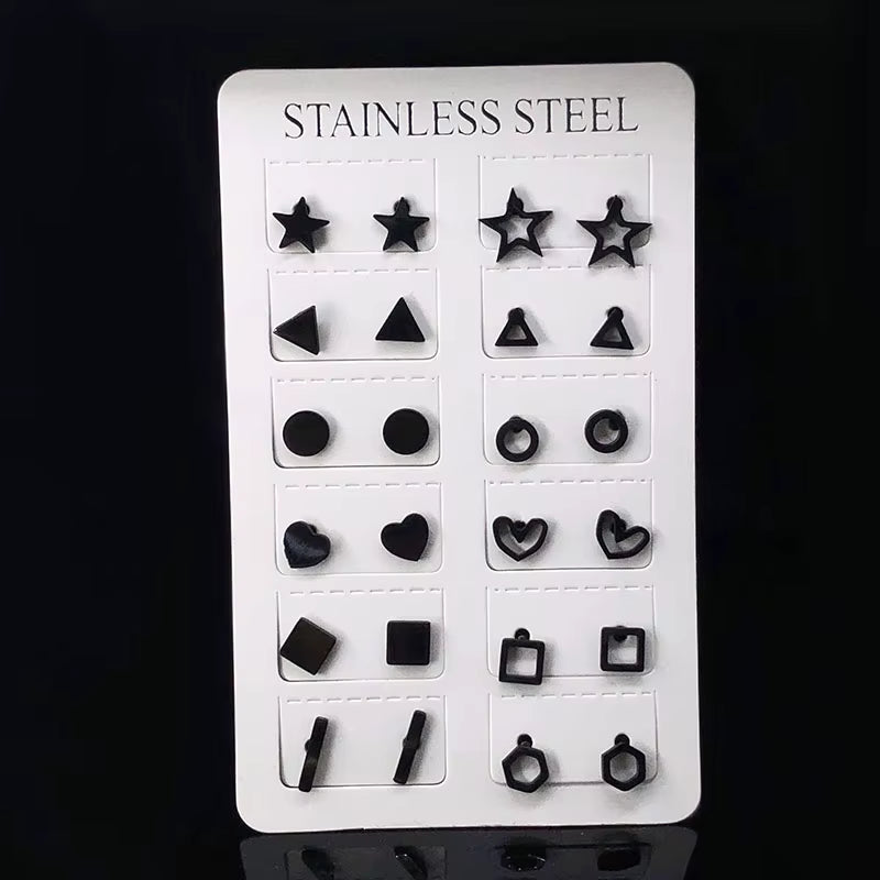 Fashion Statement Earrings 2020 Geometric round Earrings for Women Stainless Steel Earrings Stud Earrings Modern Female Jewelry