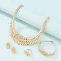 Gold Bridal Jewelry Set (3-Piece)