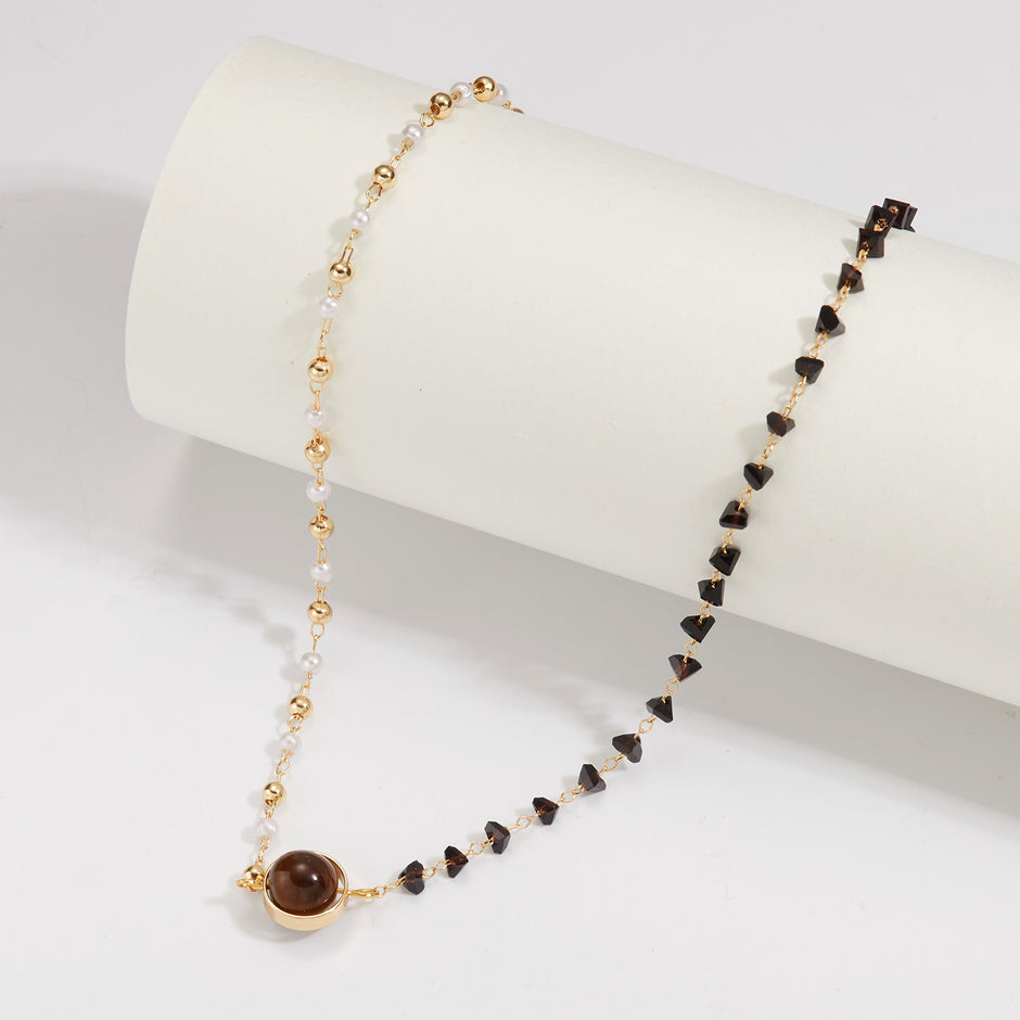 Pearl & Crystal Bead Bracelet