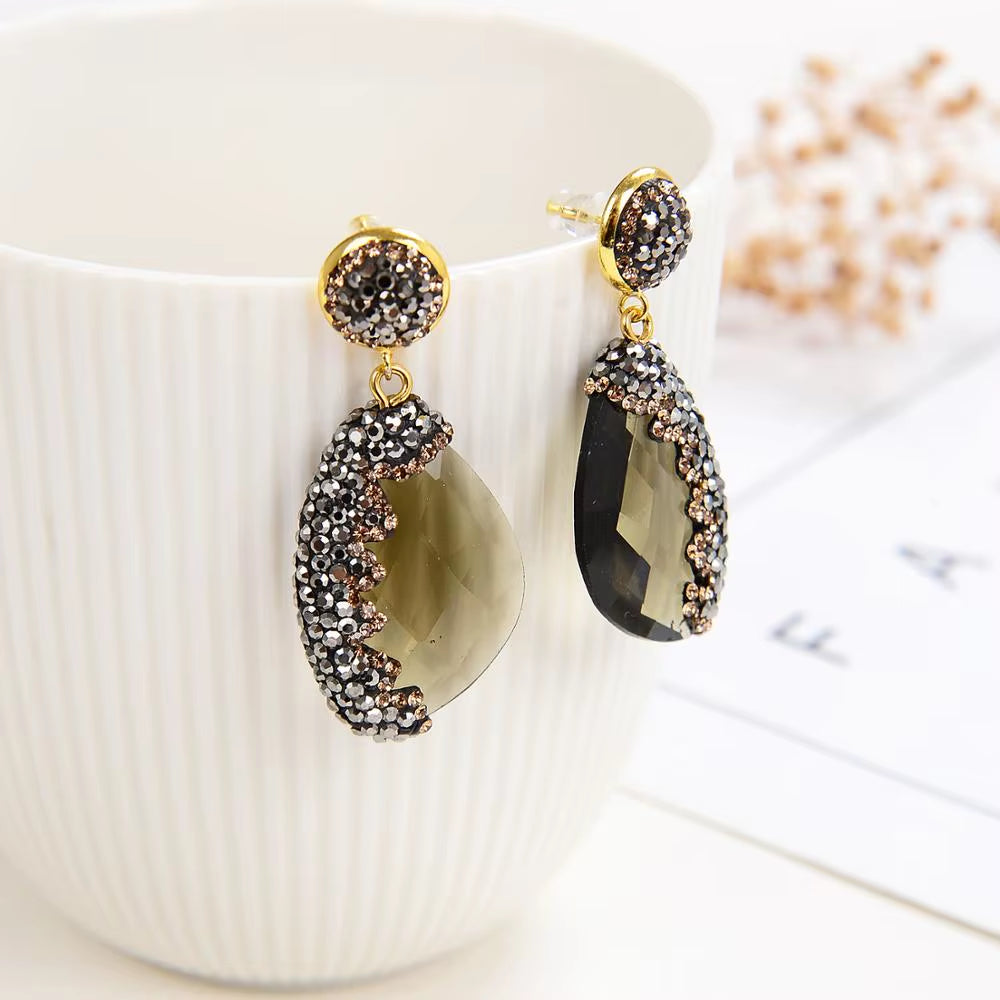 11 Style Luxury Geometric Drop Earrings for Women Girls 2020 Charm Rhinestone Dangle Earring Ladies Wedding Jewelry Gifts