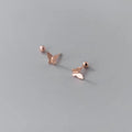 925 Sterling Silver Butterfly Stud Earrings