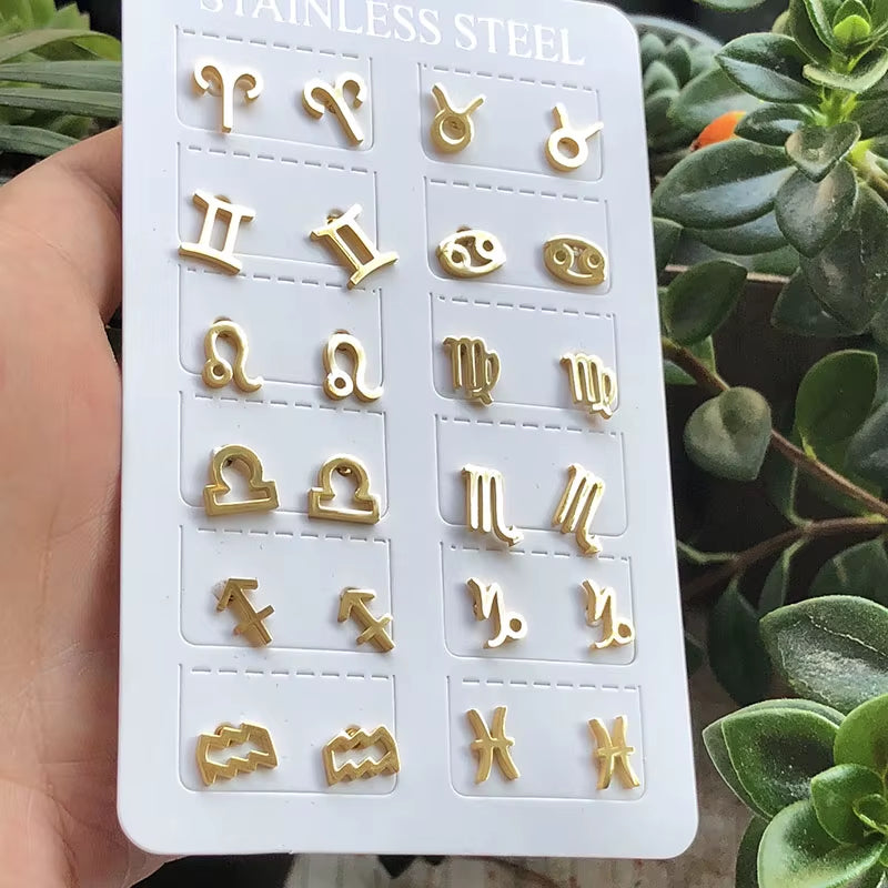 Fashion Statement Earrings 2020 Geometric round Earrings for Women Stainless Steel Earrings Stud Earrings Modern Female Jewelry