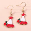 Cute Colorful Christmas Tree Drop Earrings for Women Festival Christmas Dangle Earrings Girls Party Jewelry Gifts