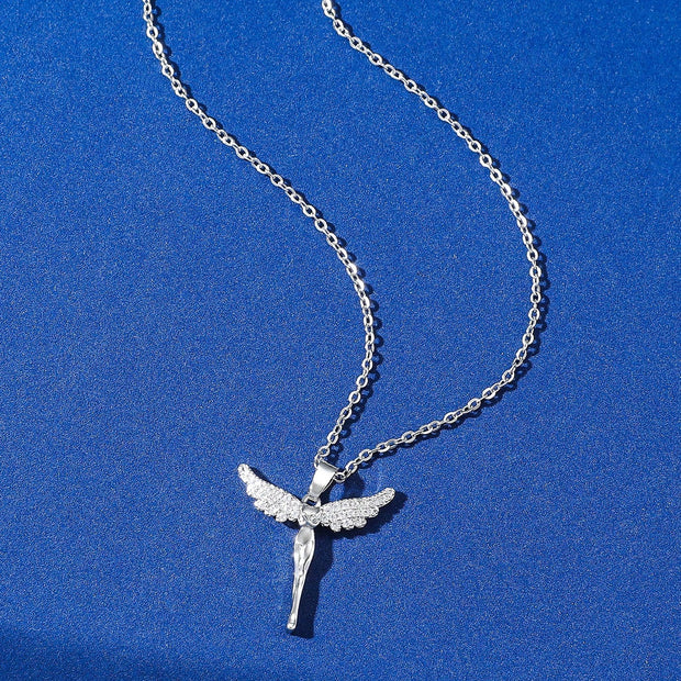 1Pc Classic & Delicate Lucky Goddess Angel Pendant Women'S Clavicle Necklace Decoration Gift