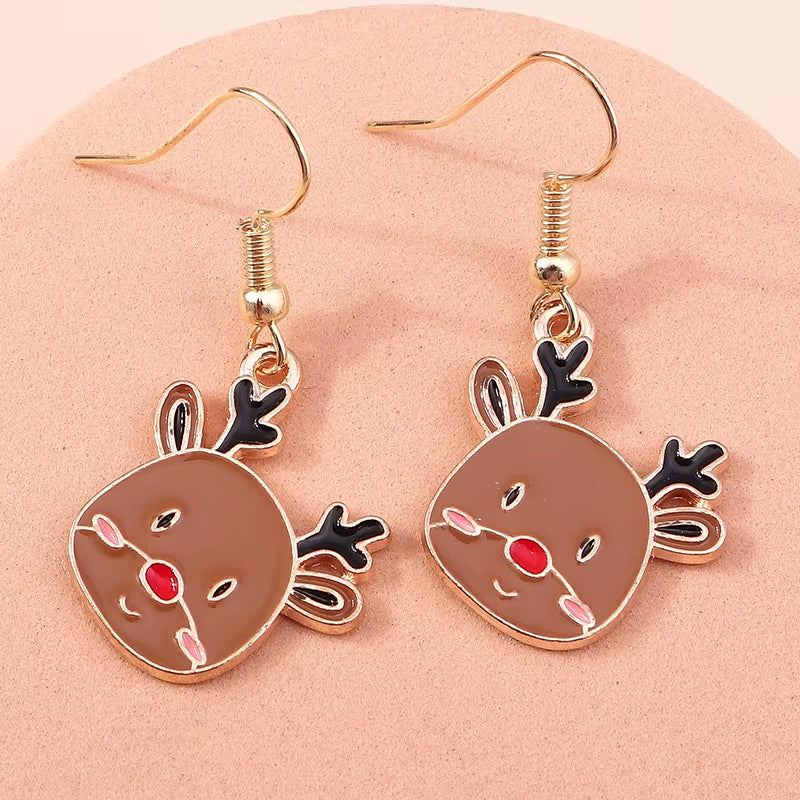 Cute Colorful Christmas Tree Drop Earrings for Women Festival Christmas Dangle Earrings Girls Party Jewelry Gifts