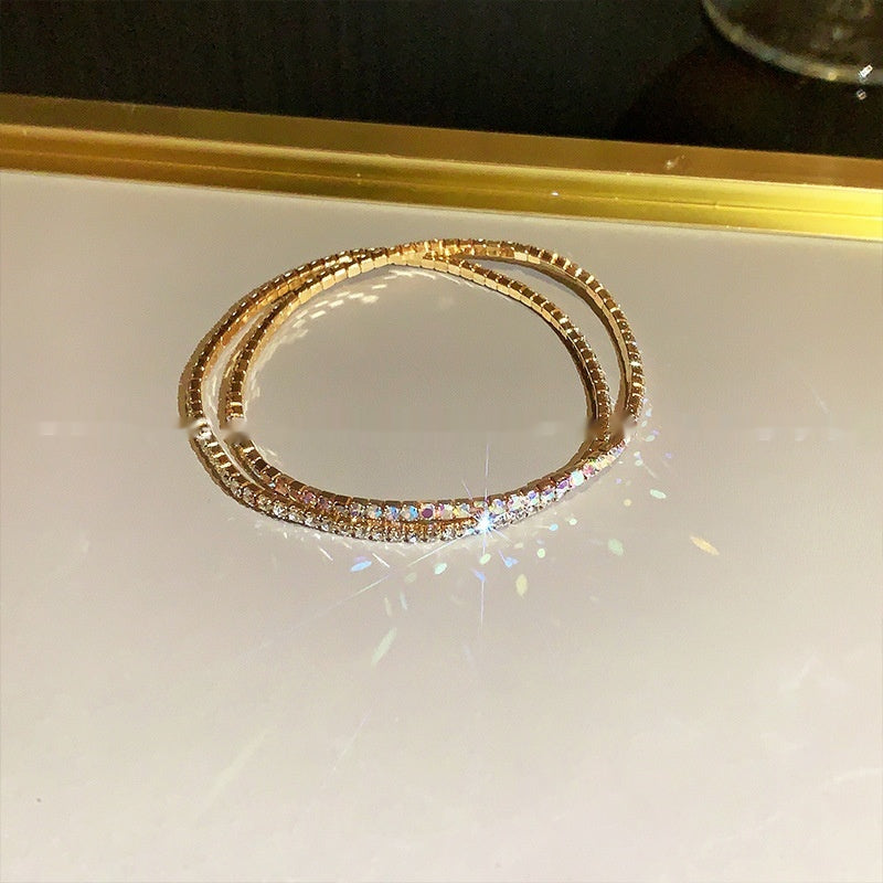 Full Diamond Rhinestone Stretch Bracelet