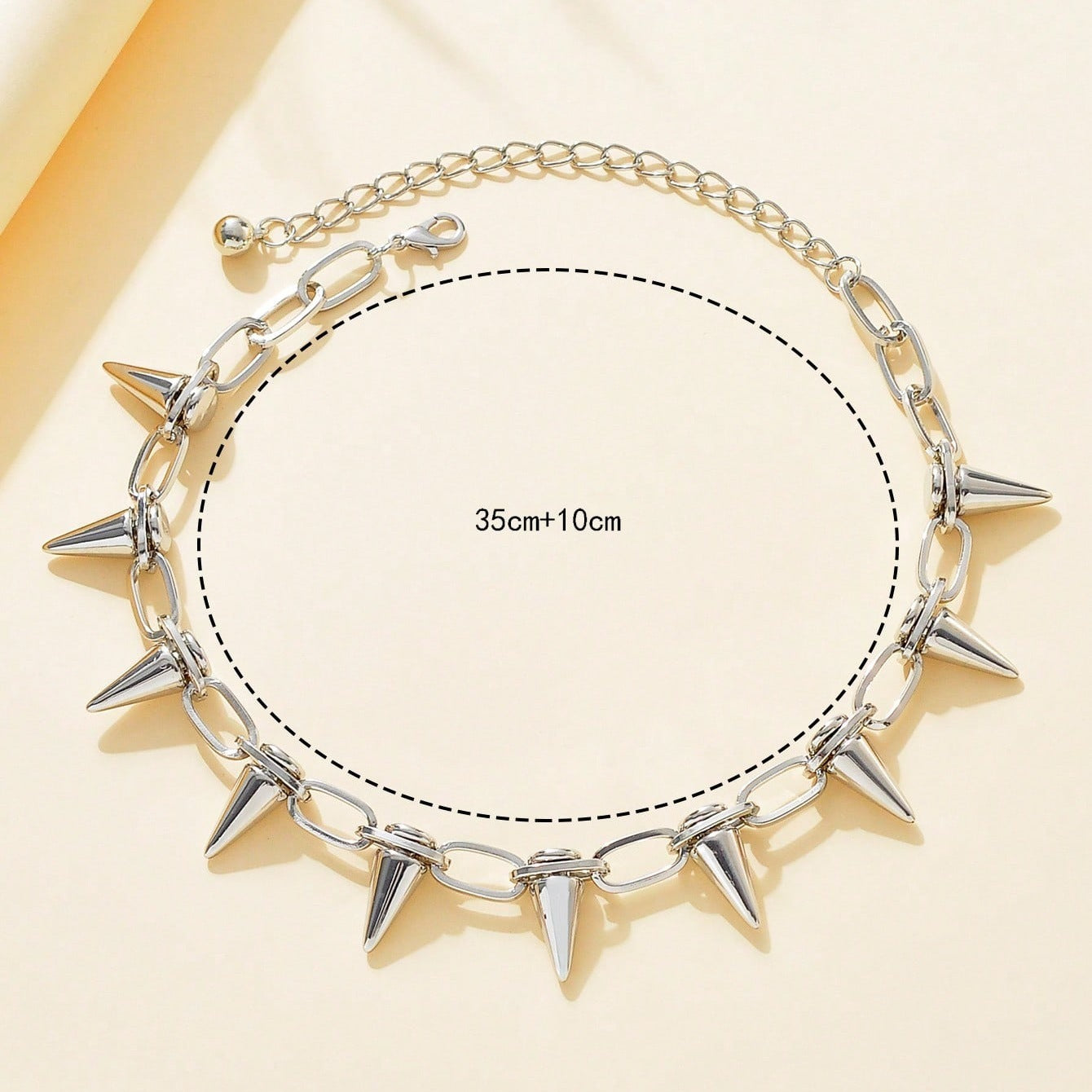 Punk Stud Pendant Necklace