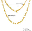 Gold Stainless Steel Chain Necklace