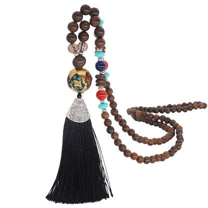 Bohemia Long Necklace Women Long Chain Sweater Chain Ethnic Tassel Necklaces Bijoux Femme Colar Clothing Jewelry Wholesale Bff