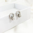 Roman Double Ring Titanium Steel Jewelry Set