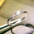 4MM Cubic Zirconia Wedding Ring