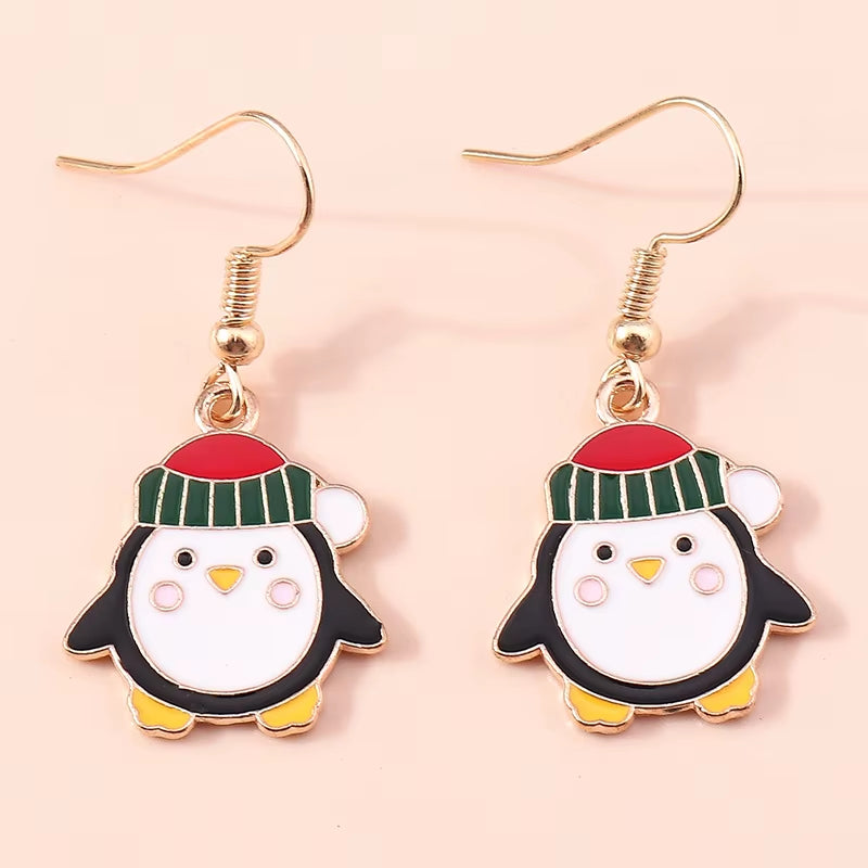 Cute Colorful Christmas Tree Drop Earrings for Women Festival Christmas Dangle Earrings Girls Party Jewelry Gifts