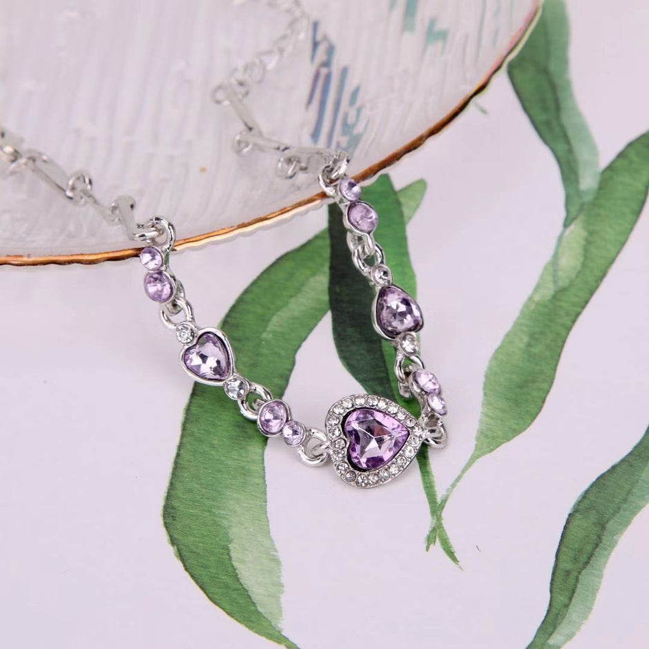 Ocean Heart Crystal Constellation Bracelet