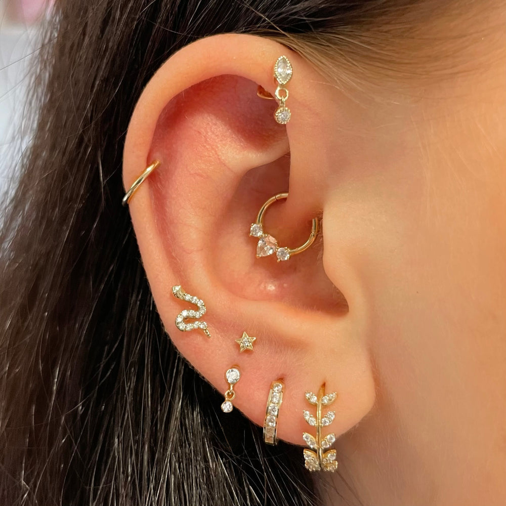 Women'S Alloy Pierced Earrings