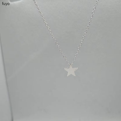 Bohemian Tiny Heart Star Necklace for Women Short Chain Coin Bar Moon Pendant Necklace Gift Choker Necklace
