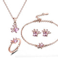 Cat Paw Jewelry Set