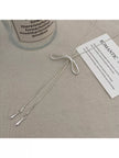 1Pc Geometric Charm Y Lariat Necklace, Stainless Steel Jewelry