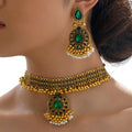 Indian Ethnic Beaded Gemstone Necklace & Drop Earrings Set – 30+ Styles