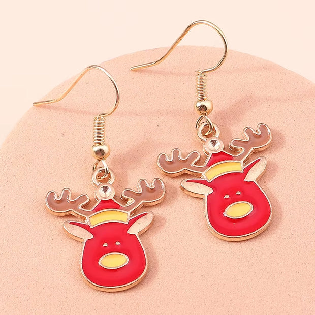Cute Colorful Christmas Tree Drop Earrings for Women Festival Christmas Dangle Earrings Girls Party Jewelry Gifts