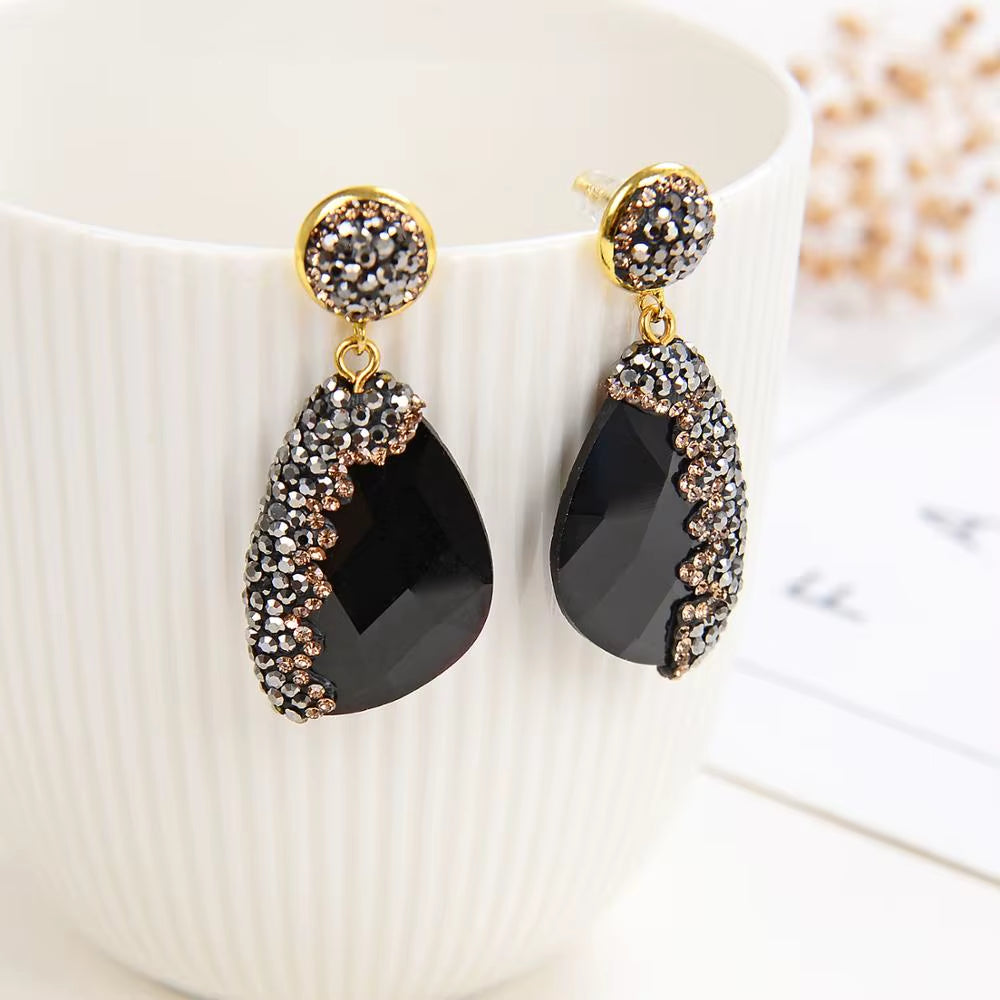 11 Style Luxury Geometric Drop Earrings for Women Girls 2020 Charm Rhinestone Dangle Earring Ladies Wedding Jewelry Gifts