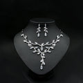 Zircon Bridal Jewelry Set (Necklace & Earrings)