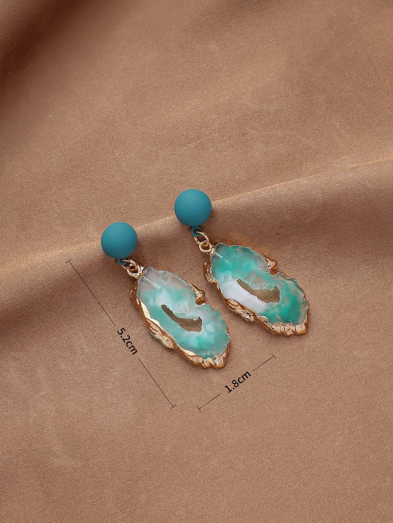 Andkiss Resin Drop Earrings
