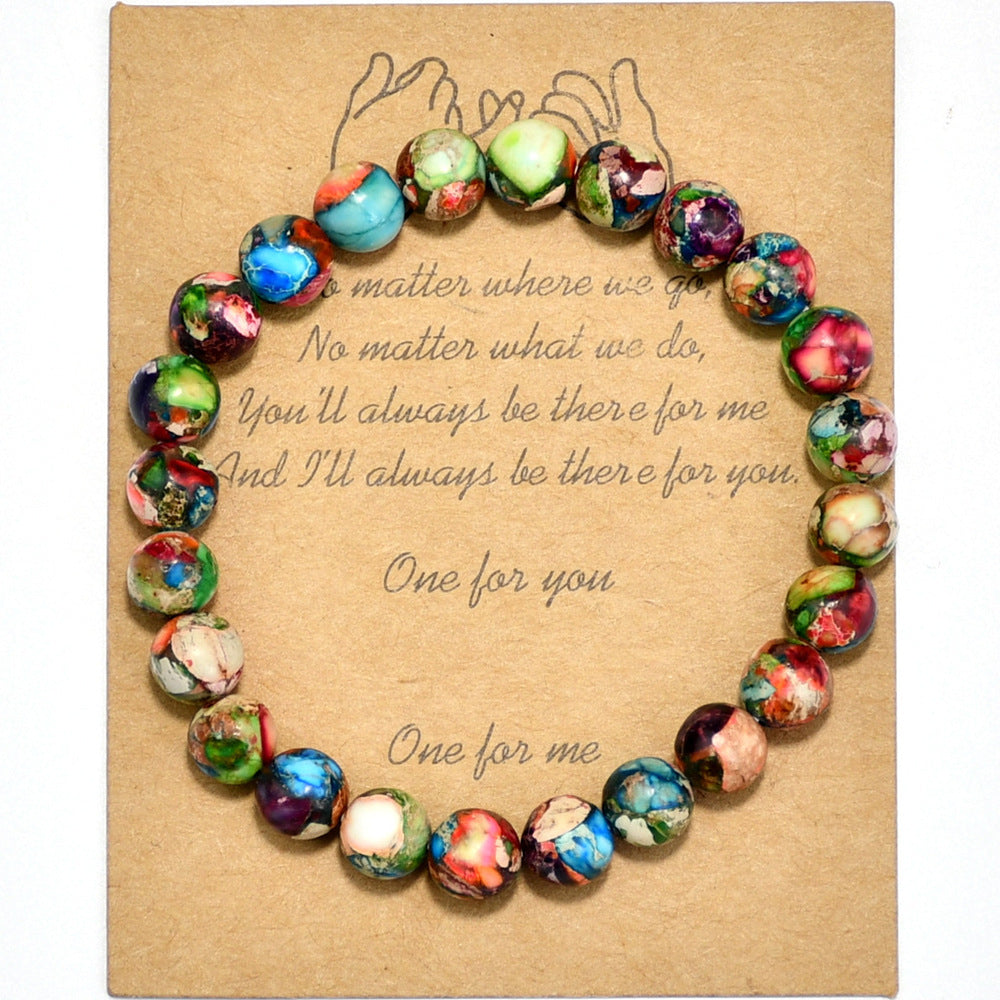 Mixed Gemstone Beaded Bracelet