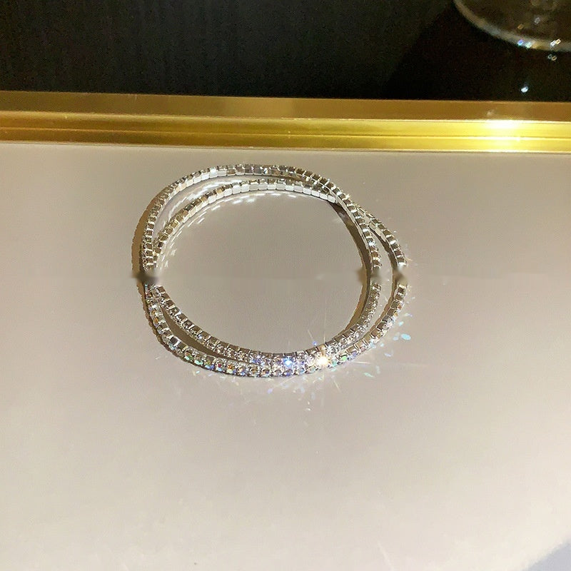 Full Diamond Rhinestone Stretch Bracelet