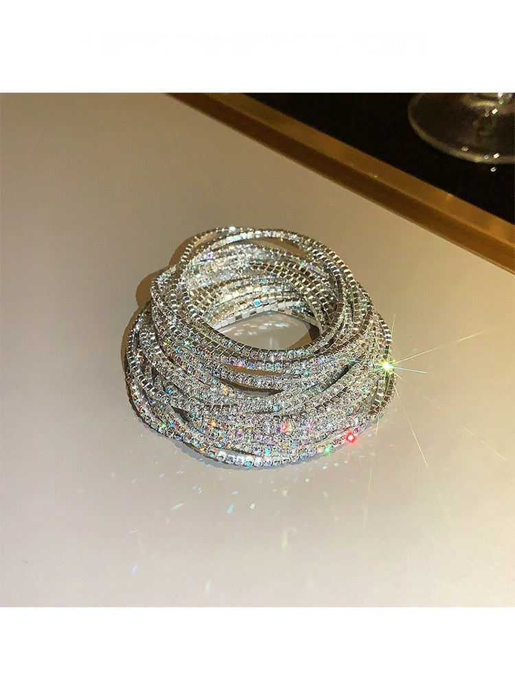 Full Diamond Rhinestone Stretch Bracelet