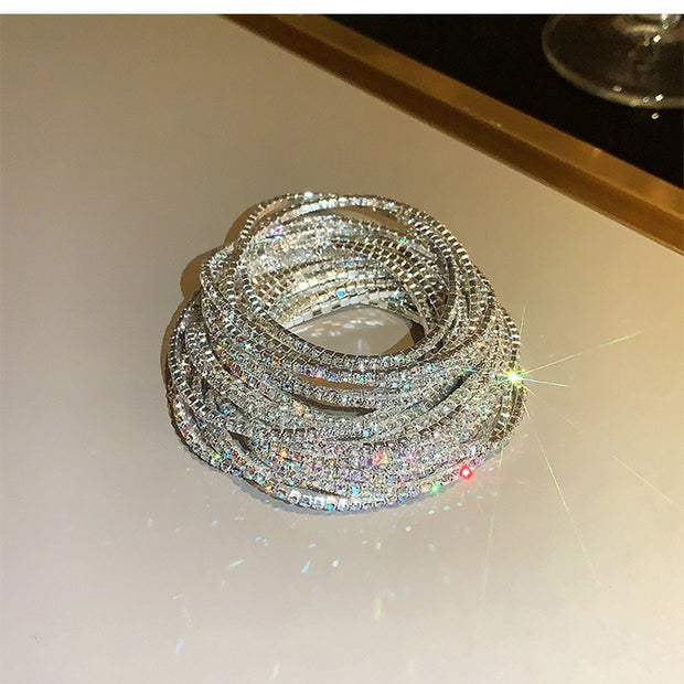 Full Diamond Rhinestone Stretch Bracelet