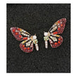 Fairy Sweet Fashion Retro Earrings Butterfly Diamond Stud Earrings Princess Earrings Woman