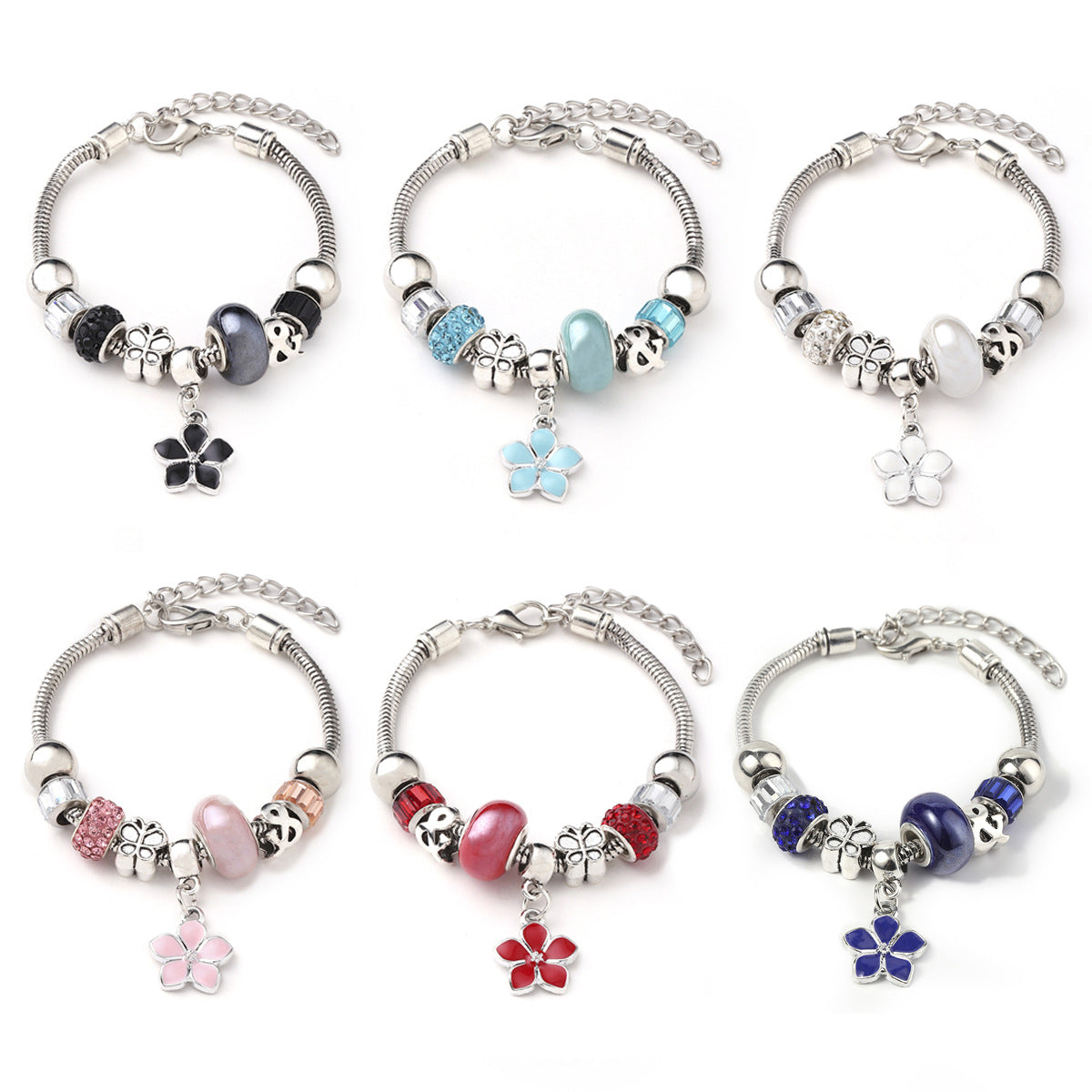 Colorful Crystal Bead Bracelet